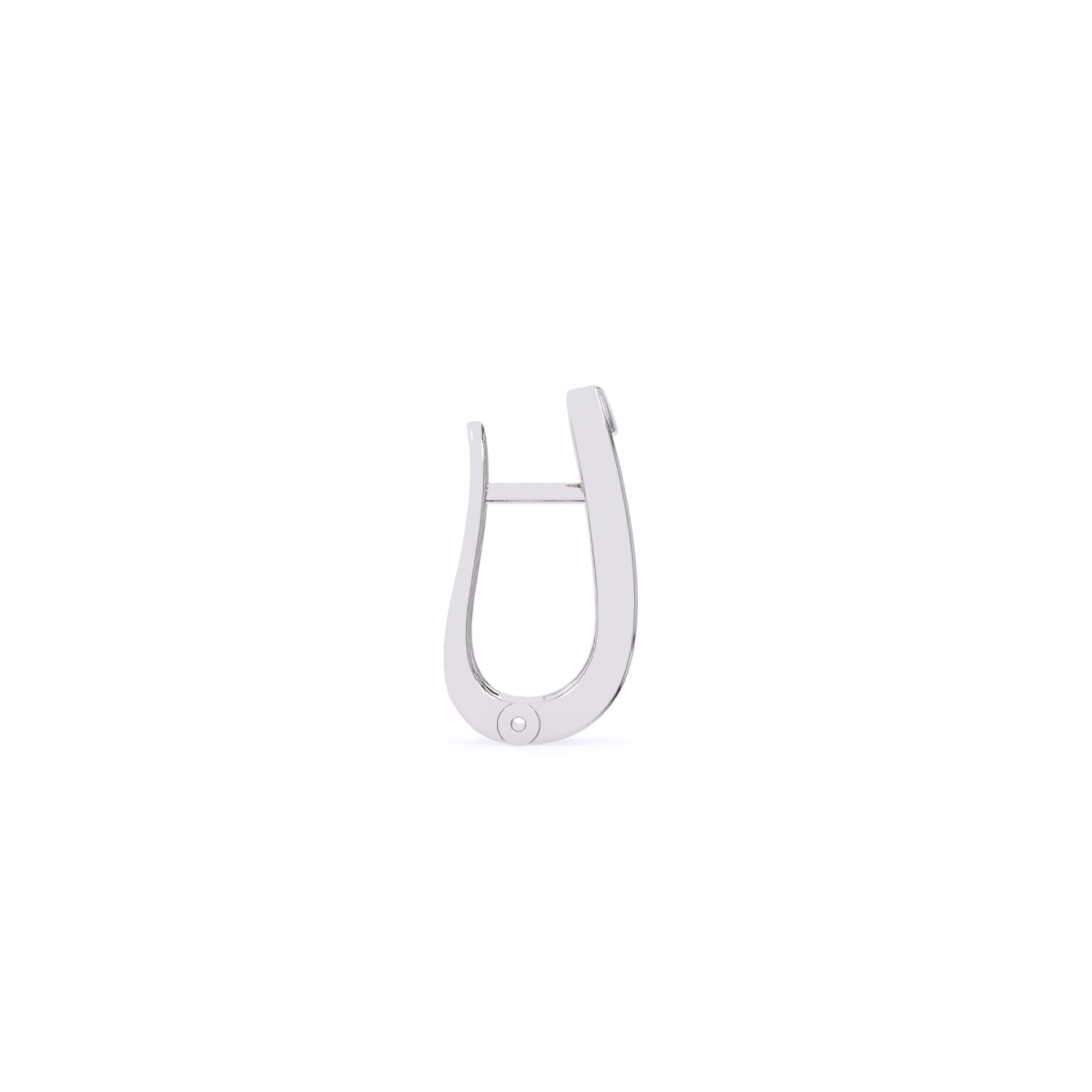 Unique Two Tone Channel Set Diamond Hoop Earrings